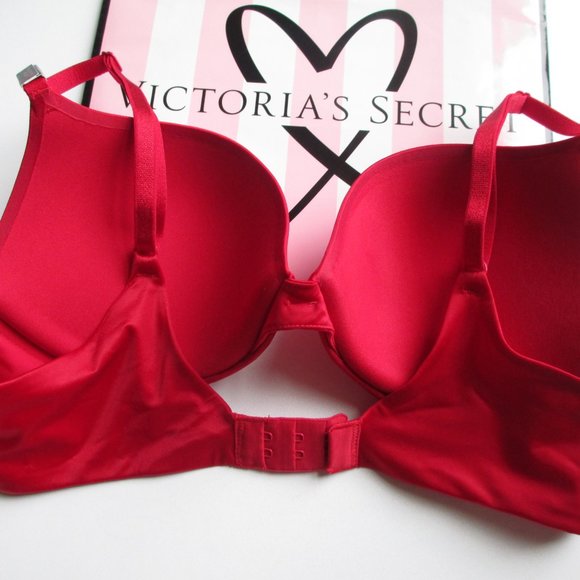 VICTORIA'S SECRET VERY SEXY So Obsessed Red Push-Up Bra 34C NWT VS - Picture 4 of 6